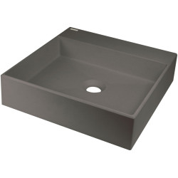 Granitinis praustuvas Deante Correo, statomas ant stalviršio, su vieta maišytuvui, 400x400 mm, antracitas metalik, CQR_TU4S Granitinis praustuvas Deante Correo, statomas ant stalviršio, su vieta maišytuvui, 400x400 mm, antracitas metalik, CQR_TU4S