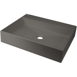 Granitinis praustuvas Deante Correo, statomas ant stalviršio, su vieta maišytuvui, 500x400 mm, antracitas metalik, CQR_TU5S Granitinis praustuvas Deante Correo, statomas ant stalviršio, su vieta maišytuvui, 500x400 mm, antracitas metalik, CQR_TU5S