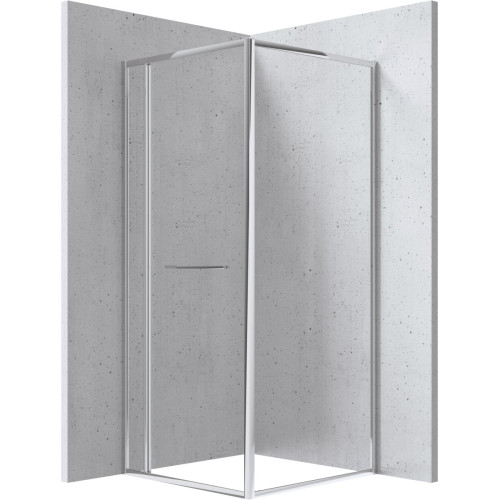 Kvadratinė dušo kabina Deante Square, 90x90 cm, chromas, KQB_0099P Kvadratinė dušo kabina Deante Square, 90x90 cm, chromas, KQB_0099P