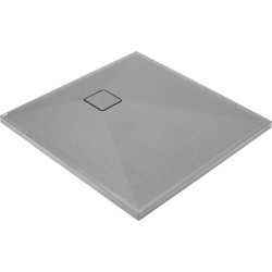Granitinis kvadratinis dušo padėklas Deante Correo, 80x80 cm, pilka metalik, KQR_S42B Granitinis kvadratinis dušo padėklas Deante Correo, 80x80 cm, pilka metalik, KQR_S42B