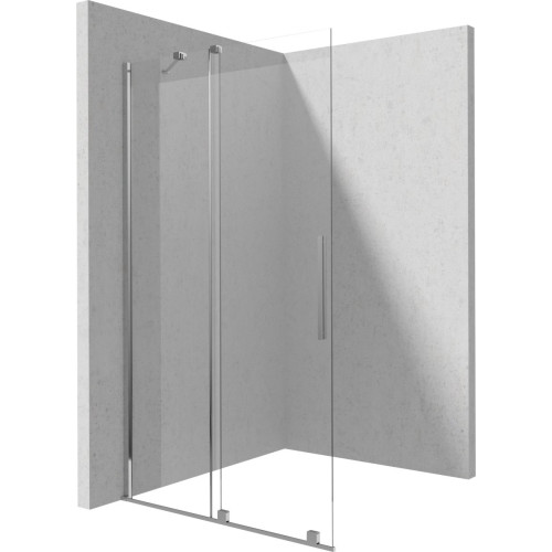 Stumdoma walk-in dušo sienelė Deante Prizma, 80 cm, chromas, KTJ_038R Stumdoma walk-in dušo sienelė Deante Prizma, 80 cm, chromas, KTJ_038R