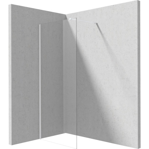 Walk-in dušo sienelė Deante Prizma, 120 cm, balta, KTJ_A32P Walk-in dušo sienelė Deante Prizma, 120 cm, balta, KTJ_A32P