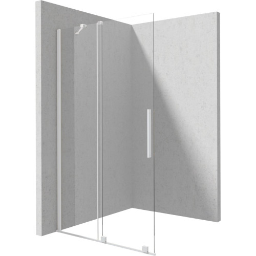 Stumdoma walk-in dušo sienelė Deante Prizma, 120 cm, balta, KTJ_A32R Stumdoma walk-in dušo sienelė Deante Prizma, 120 cm, balta, KTJ_A32R