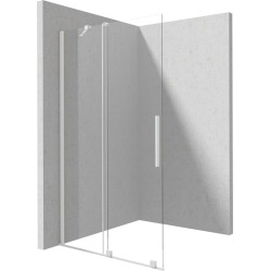 Stumdoma walk-in dušo sienelė Deante Prizma, 90 cm, balta, KTJ_A39R Stumdoma walk-in dušo sienelė Deante Prizma, 90 cm, balta, KTJ_A39R