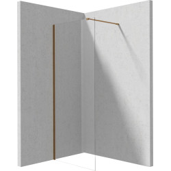 Walk-in dušo sienelė Deante Prizma, 70 cm, šlifuota bronza, KTJ_C37P Walk-in dušo sienelė Deante Prizma, 70 cm, šlifuota bronza, KTJ_C37P