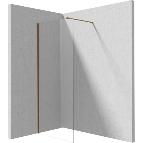 Walk-in dušo sienelė Deante Prizma, 80 cm, šlifuota bronza, KTJ_C38P