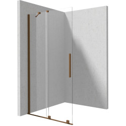 Stumdoma walk-in dušo sienelė Deante Prizma, 80 cm, šlifuota bronza, KTJ_C38R Stumdoma walk-in dušo sienelė Deante Prizma, 80 cm, šlifuota bronza, KTJ_C38R