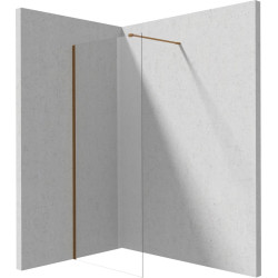 Walk-in dušo sienelė Deante Prizma, 90 cm, šlifuota bronza, KTJ_C39P Walk-in dušo sienelė Deante Prizma, 90 cm, šlifuota bronza, KTJ_C39P