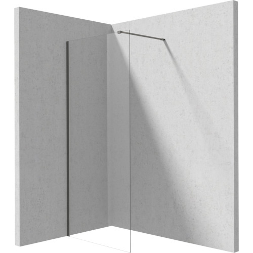 Walk-in dušo sienelė Deante Prizma, 120 cm, titanas, KTJ_D32P Walk-in dušo sienelė Deante Prizma, 120 cm, titanas, KTJ_D32P