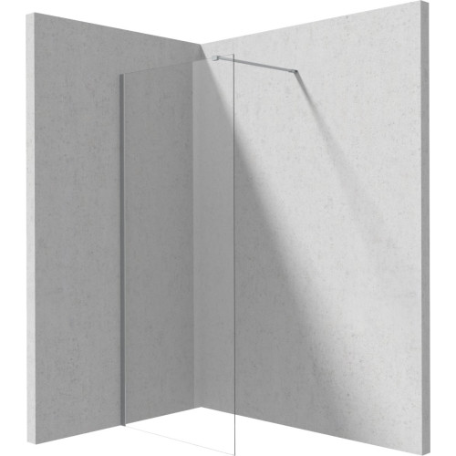 Walk-in dušo sienelė Deante Prizma, 100 cm, šlifuotas plienas, KTJ_F30P Walk-in dušo sienelė Deante Prizma, 100 cm, šlifuotas plienas, KTJ_F30P