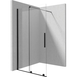 Stumdoma walk-in dušo sienelė Deante Prizma, 90 cm, juoda, KTJ_N39R Stumdoma walk-in dušo sienelė Deante Prizma, 90 cm, juoda, KTJ_N39R