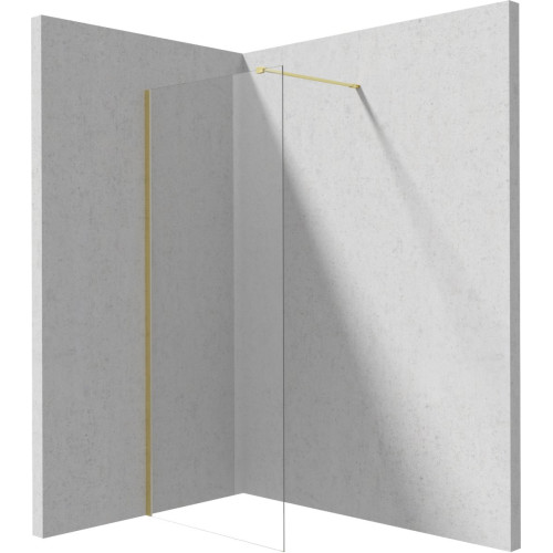 Walk-in dušo sienelė Deante Prizma, 100 cm, šlifuotas auksas, KTJ_R30P Walk-in dušo sienelė Deante Prizma, 100 cm, šlifuotas auksas, KTJ_R30P