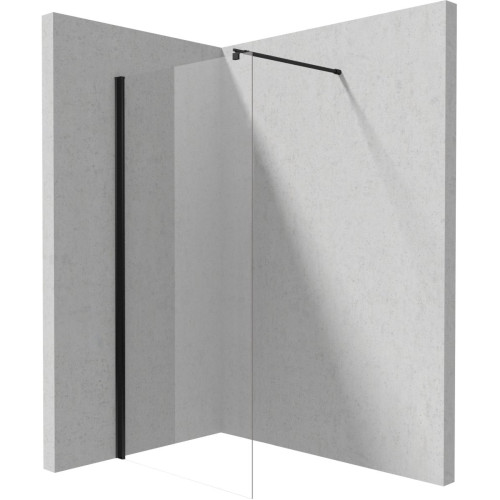 Dušo sienelė / walk-in Deante Kerria Plus, Kerria Plus sistema, 100 cm, juoda, KTS_N30P Dušo sienelė / walk-in Deante Kerria Plus, Kerria Plus sistema, 100 cm, juoda, KTS_N30P