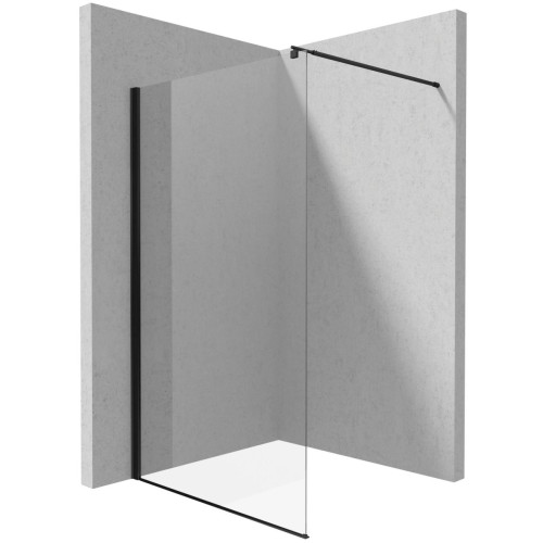 Dušo sienelė / walk-in Deante Kerria Plus, Kerria Plus sistema, 140 cm, juoda, KTS_N34P Dušo sienelė / walk-in Deante Kerria Plus, Kerria Plus sistema, 140 cm, juoda, KTS_N34P