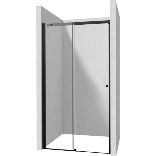 Stumdomos dušo durys Deante Kerria Plus, 110 cm, juoda, KTSPN11P