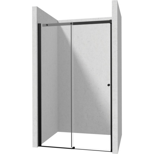Stumdomos dušo durys Deante Kerria Plus, 160 cm, juoda, KTSPN16P