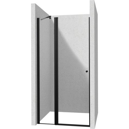 Varstomos dušo durys Deante Kerria Plus, 120 cm, juoda, KTSUN45P