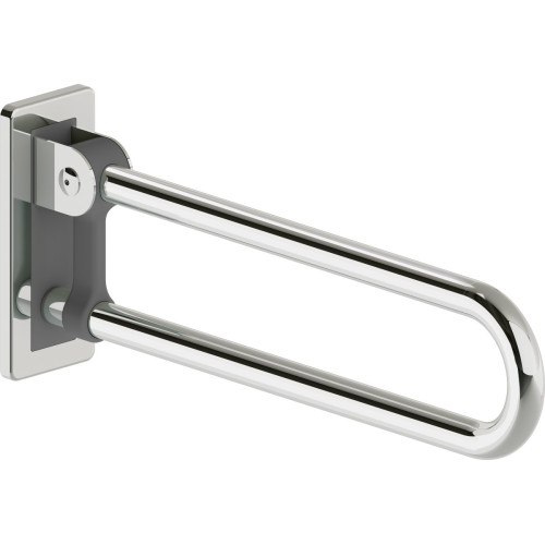 Atlenkiamas sieninis turėklas Deante Lehnen, 60 cm, poliruotas plienas, NIL_041D Atlenkiamas sieninis turėklas Deante Lehnen, 60 cm, poliruotas plienas, NIL_041D