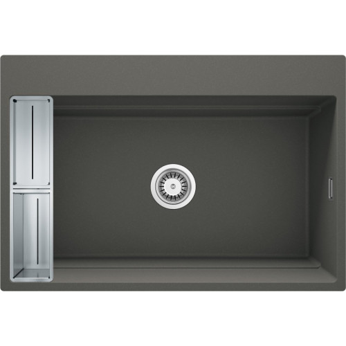 Magnetinė granitinė plautuvė Deante Magnetic, 1 dubens, antracitas metalik, ZRM_T10B