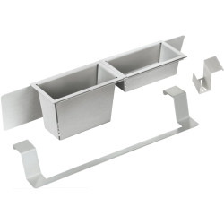 Plautuvės priedų rinkinys Deante Magnetic, šlifuotas plienas, ZZMK011O Plautuvės priedų rinkinys Deante Magnetic, šlifuotas plienas, ZZMK011O