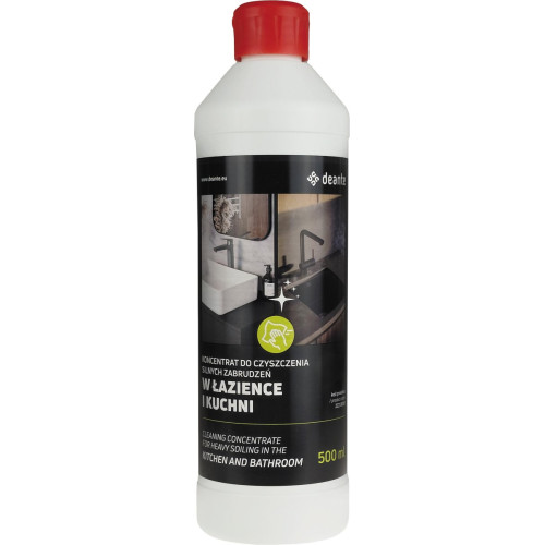 Koncentratas stipriems nešvarumams vonioje ir virtuvėje valyti Deante, 500 ml, ZZZ_000B