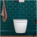Duravit ME by Starck Compact Rimless pakabinamo unitazo su lėtai nusileidžiančiu dangčiu komplektas