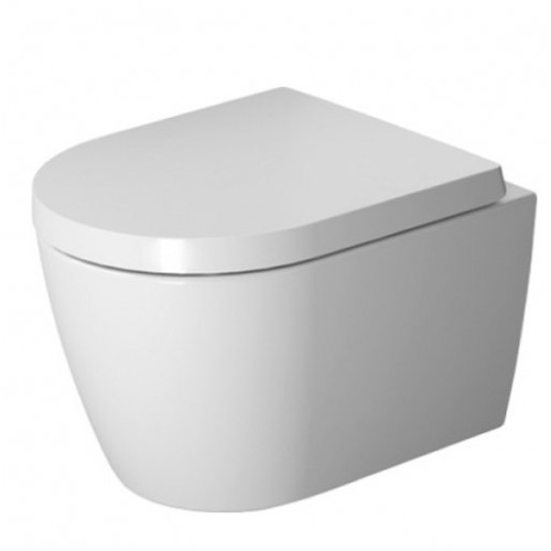 Duravit ME by Starck Compact Rimless pakabinamo unitazo su lėtai nusileidžiančiu dangčiu komplektas
