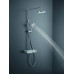 Termostatinė dušo sistema su lentyna Duravit Shelf 1050, chromo / balta, TH4380008005 Termostatinė dušo sistema su lentyna Duravit Shelf 1050, chromo / balta, TH4380008005