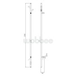 Elektrinė rankšluosčių kabykla WOBBEE BURTON BRUSHED GOLD braižyto aukso spalvos su laikmačiu Elektrinė rankšluosčių kabykla WOBBEE BURTON BRUSHED GOLD braižyto aukso spalvos su laikmačiu