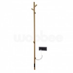 Elektrinė rankšluosčių kabykla WOBBEE BURTON BRUSHED GOLD braižyto aukso spalvos su laikmačiu Elektrinė rankšluosčių kabykla WOBBEE BURTON BRUSHED GOLD braižyto aukso spalvos su laikmačiu