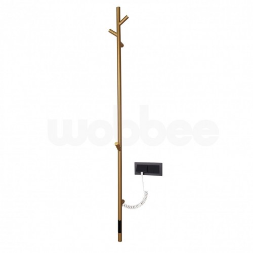 Elektrinė rankšluosčių kabykla WOBBEE BURTON BRUSHED GOLD braižyto aukso spalvos su laikmačiu Elektrinė rankšluosčių kabykla WOBBEE BURTON BRUSHED GOLD braižyto aukso spalvos su laikmačiu