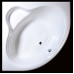 Vispool akmens masės vonia Famosa 1490x1490 mm