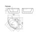 Vispool akmens masės vonia Famosa 1490x1490 mm