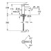 Grohe Essence New praustuvo maišytuvas 24172DC1 Supersteel be dugno vožtuvo