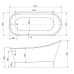 Akmens masės vonia Besco Gloria galimi matmenys 150x68 ir 160x68 Akmens masės vonia Besco Gloria galimi matmenys 150x68 ir 160x68