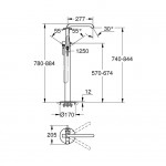 Grindinis vonios maišytuvas GROHE Essence, 25248KF1