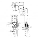 Grohe Smartcontrol 34867000  potinkinis komplektas su termostatiniu maišytuvu