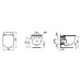 Grohe potinkinio klozeto rėmo ir Ideal Standard TESI Aquablade wc komplektas