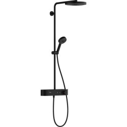Termostatinė dušo sistema Hansgrohe Pulsify S, 260 1jet EcoSmart, 24221670, juoda matinė 