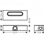 Hansgrohe dušo latakas uBox Universal Base 01001180