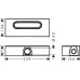 Hansgrohe dušo latakas uBox Universal Base 01001180 Hansgrohe dušo latakas uBox Universal Base 01001180