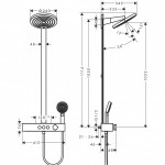 Hansgrohe dušo sistema Pulsify S 260 2jet 24240000