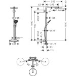 Hansgrohe dušo sistema Raindance Select S 240 1jet 27633670