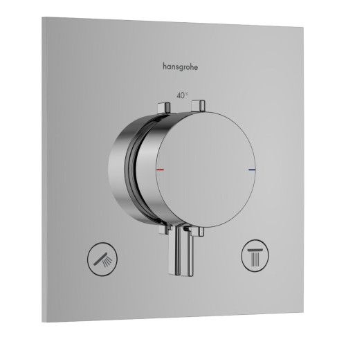Termostatas Hansgrohe DuoTurn E 75417000, 2 funkcijų, chromuotas Termostatas Hansgrohe DuoTurn E 75417000, 2 funkcijų, chromuotas