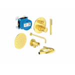 POTINKINIS DUŠO KOMPLEKTAS IDEAL STANDARD, CERATHERM T100, BRUSHED GOLD