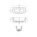 Ideal Standard Dea Duo prie sienos statoma akrilinė vonia 180x80 cm su Click-Clack nuotekų vožtuvu Ideal Standard Dea Duo prie sienos statoma akrilinė vonia 180x80 cm su Click-Clack nuotekų vožtuvu