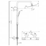 Ideal Standard Evo Diamond Termostatinė dušo sistema