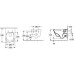 Ideal Standard Prosys 120 rėmas su M2 mygtuku ir Villeroy&Boch Architectura su TwistFlush WC