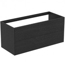 Ideal Standard Conca pakabinama spintelė 120 cm (1200 x 505 x 550 mm), du stalčiai, push to open, soft close uždarymas, be spalviršio degintas ažuolas (IŠ EKSPOZICIJOS)