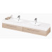 PAA Long Step Duo  dviejų dubenų praustuvas 2000x490 mm